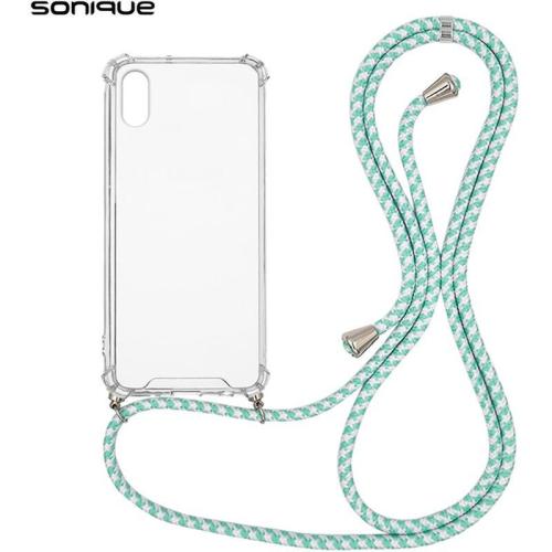 Θήκη Apple iPhone X / iPhone XS - Sonique με Κορδόνι Armor Clear - Βεραμάν