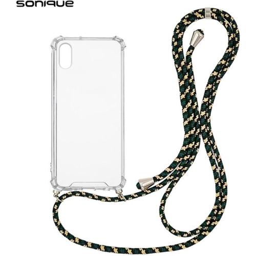 Θήκη Apple iPhone X / iPhone XS - Sonique με Κορδόνι Armor Clear - Πράσινο