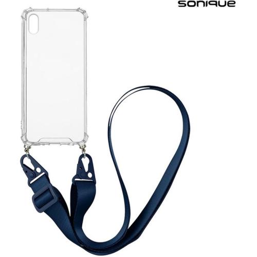 Θήκη Apple iPhone XS Max - Sonique με Strap Armor Clear - Μπλε