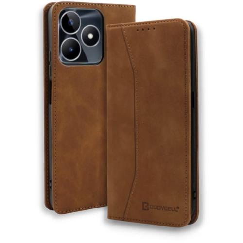 Θήκη Realme C53 - Bodycell Πορτοφόλι - Brown