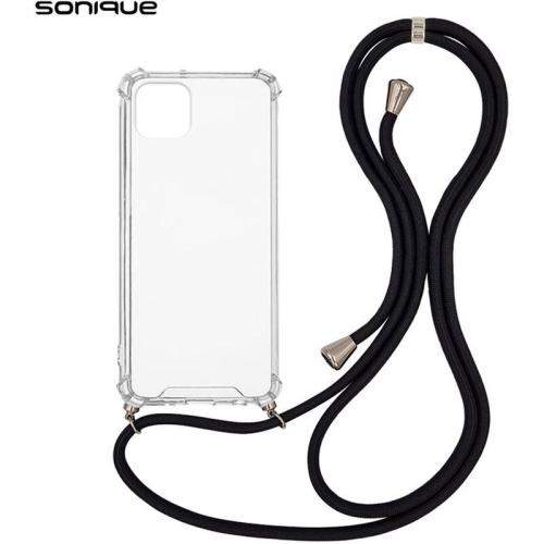 Θήκη Apple iPhone 11 - Sonique με Κορδόνι Armor Clear - Μαύρο