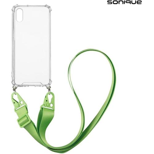 Θήκη Apple iPhone X / iPhone XS - Sonique με Strap Armor Clear - Πράσινο
