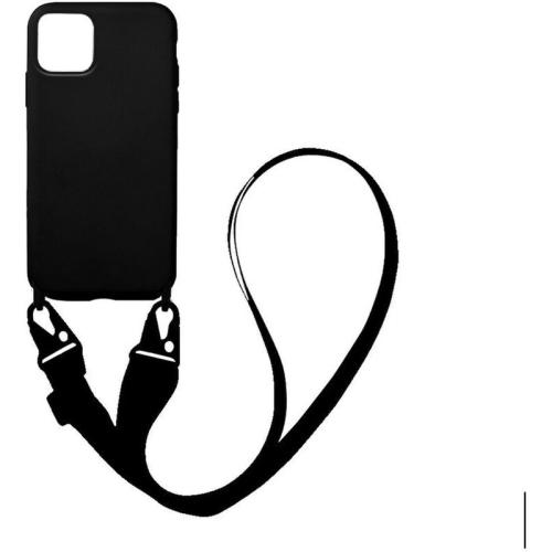 Θήκη Apple iPhone 12 Pro Max - My Colors Carryhang Liquid Silicone - Μαύρο