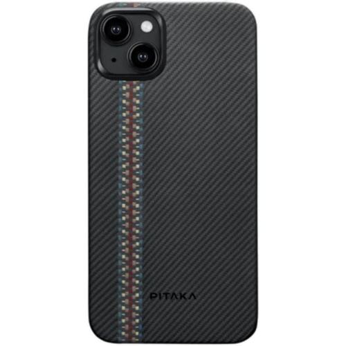 Θήκη Apple iPhone 15 - Pitaka Fusion Weaving Magez Case Magsafe - Πολύχρωμο