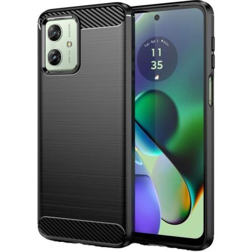 Θήκη Motorola Moto G54 - Tech-protect Carbon - Μαύρο