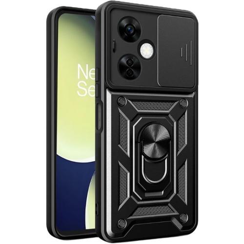 Θήκη OnePlus Nord CE 3 Lite - Techsuit Camshield με Κάλυμμα για την Κάμερα μεταλλικό Ring Holder - Μαύρο