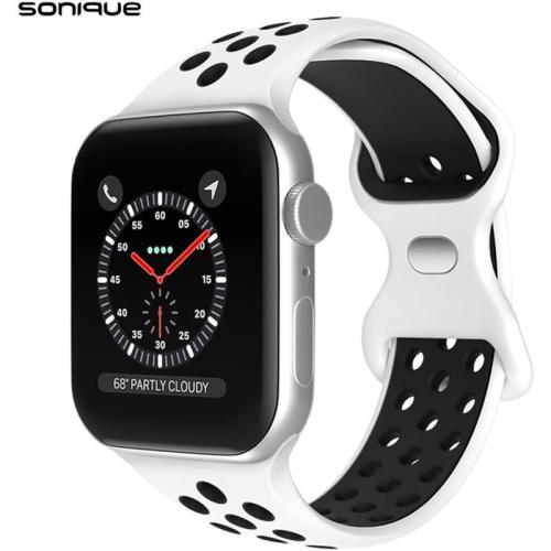 Λουράκι Sonique Sport για Apple Watch 42/44/45/49mm - Λευκό / Μαύρο