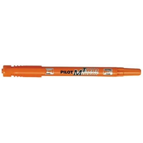 Pilot Μαρκαδόρος Ανεξίτηλος Twin Orange Sca-tm-o