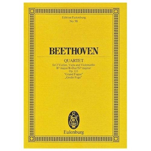 Βιβλίο Για Σύνολα Editions Eulenburg Beethoven - Quartet In Bb Major grand Fugue Op.133 [pocket Score]
