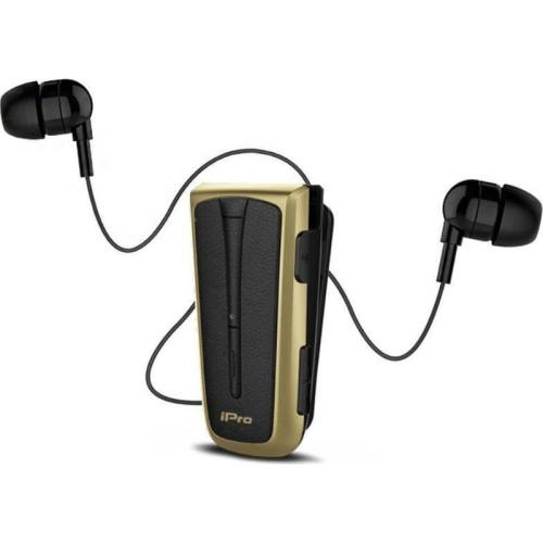 Handsfree iPro RH219s Bluetooth- Μαύρο/Χρυσό