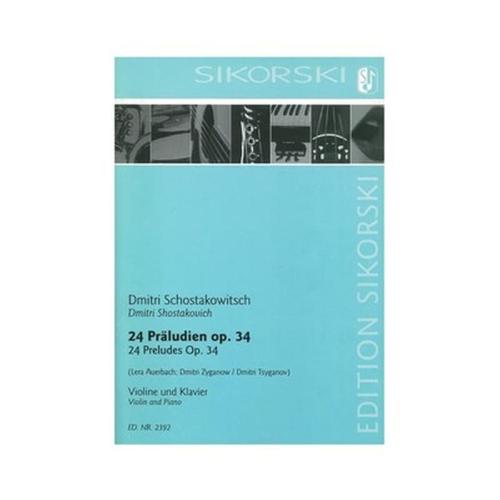 Shostakovich - 24 Preludes, Op.34 For Violin And Piano