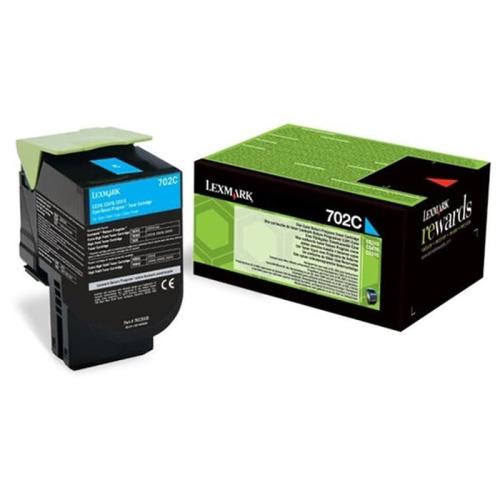 Toner Κυανό Lexmark 702C 1K 70C20C0