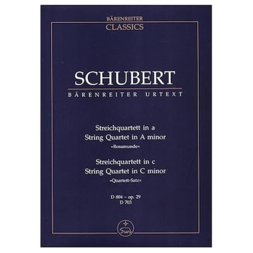 Βιβλίο Για Σύνολα Barenreiter Schubert - String Quartet D804, D703 [pocket Score]
