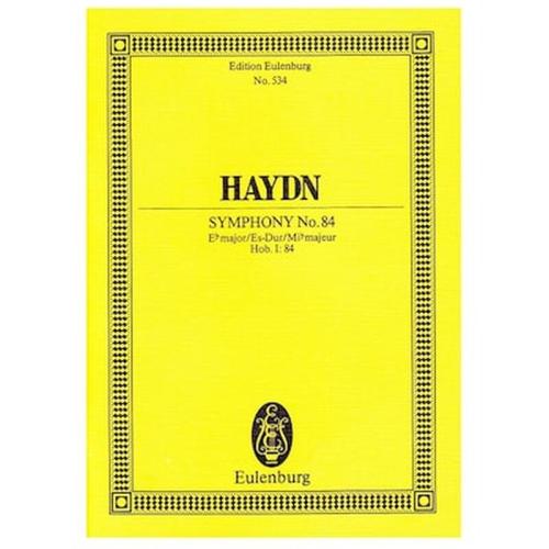Βιβλίο Για Σύνολα Editions Eulenburg Haydn - Symphony Nr.84 In Eb Major [pocket Score]