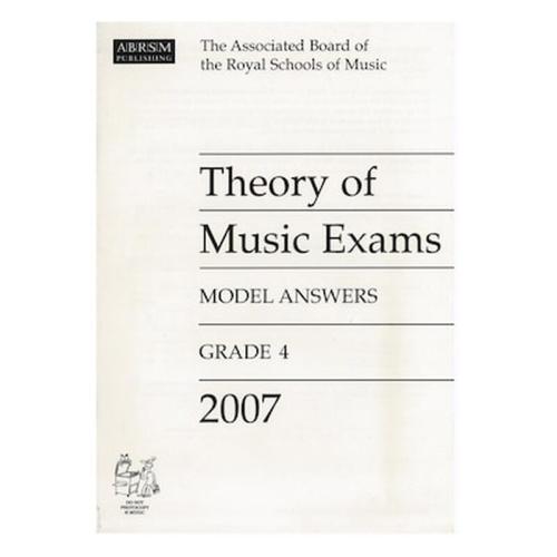 Abrsm - Theory Of Music Exams 2007 Model Answers, Grade 4