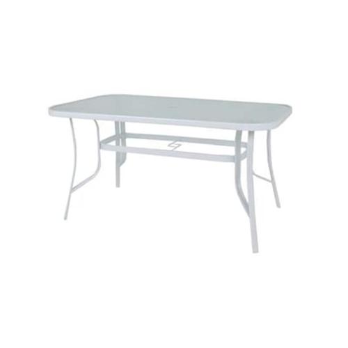 Τραπέζι 120x70cm Μεταλλικό Λευκό C11309