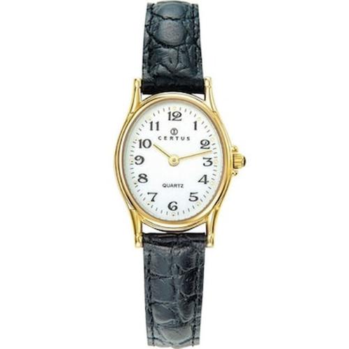 Certus Ladies Black Leather Strap