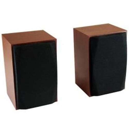 Mediatech Wood-x Stereo Speakers 10w Rms Usb Powered Wooden Cases Mt3151