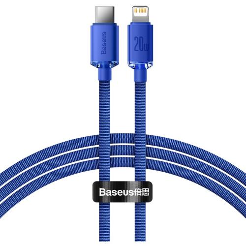 Καλώδιο Baseus Crystal Shine Series USB Type-C σε Lightning 20 W - 1.2 m - Μπλε