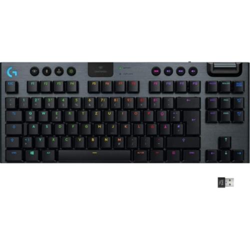 Logitech G915 TKL Ασύρματο Gaming Μηχανικό Πληκτρολόγιο Tenkeyless με GL Tactile διακόπτες και RGB φωτισμό (US)