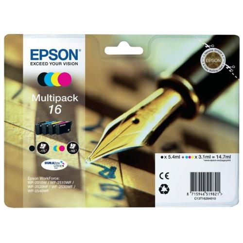 Μελάνι Epson 16 Πακέτο 4 Μελανιών - C13T16264010