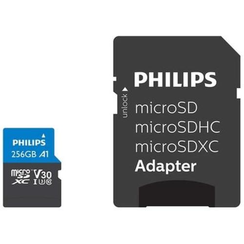 Philips Micro Sdxc Card 256gb Class 10 Uhs-i U3 Incl. Adapter Fm25mp65b/00