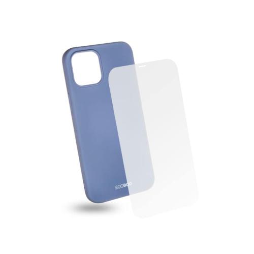 Θήκη Προστασία οθόνης Apple iPhone 12 Pro Max - Egoboo Tempered Glass + Case Rubber TPU - Grey