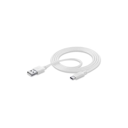 Καλώδιο Cellular Line USB-A σε USB-C 1.2m - Λευκό