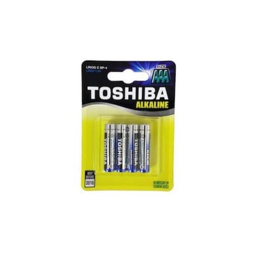 Μπαταρίες Αλκαλικές Τέσσερα Τεμάχια Lr3 Aaa 1.5v Toshiba