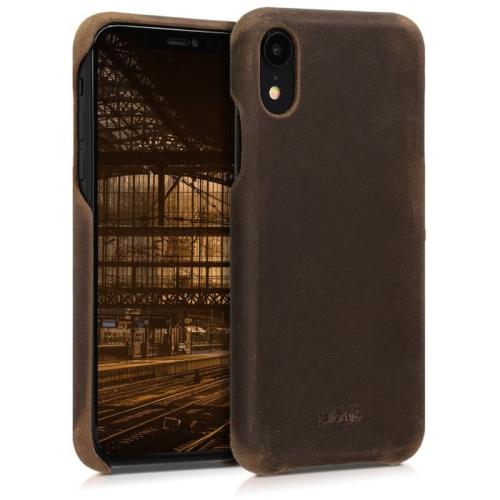 Θήκη Apple iPhone XR - Kalibri Leather Case - Dark Brown