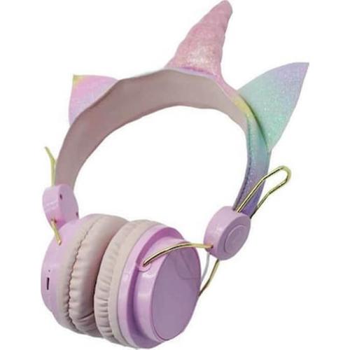 Unicorn Ah-808 Ασύρματα On Ear Ακουστικά Ροζ