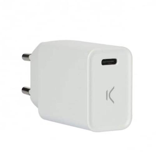 Ksix Travel Charger Type C Port 20w Pd White