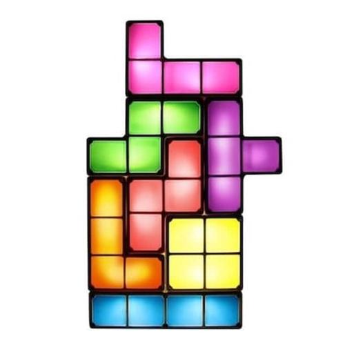 Επαναφορτιζόμενο Φωτιστικό Tetris Led Με Usb