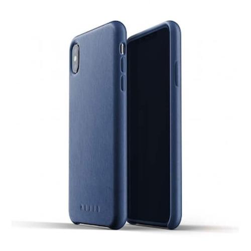 Mujjo Full Leather Case - Δερμάτινη Θήκη Iphone Xs Max - Blue