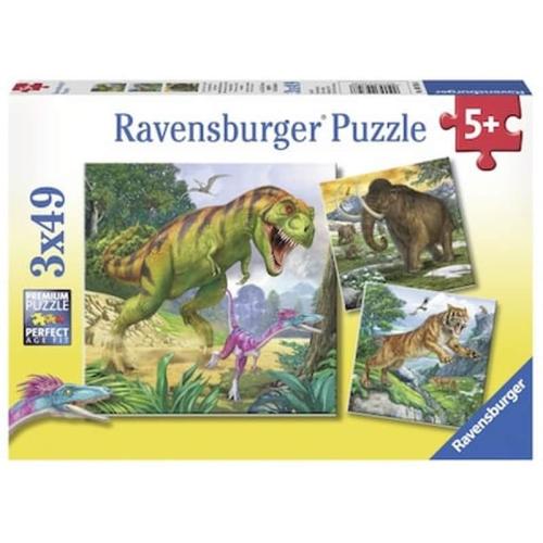 Παζλ Ravensburger 3 x 49 Δεινόσαυροι
