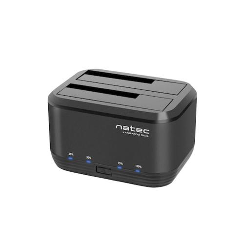 Docking Station Natec Kangaroo Dual Usb 3.2 Gen 1 (3.1 Gen 1) Type-a Black