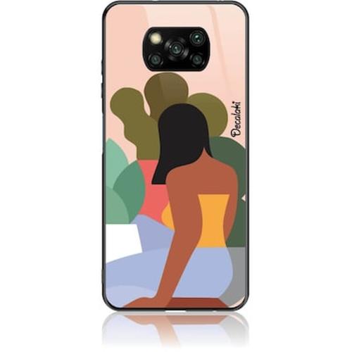 Θήκη Xiaomi Poco X3 Pro - Decalaki Signature Tempered Glass Case - Afrodisiac Chocolate Girl