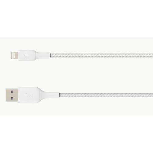 Belkin Lightning To Usb-a Cable 3m, Braided, Mfi Cert, White