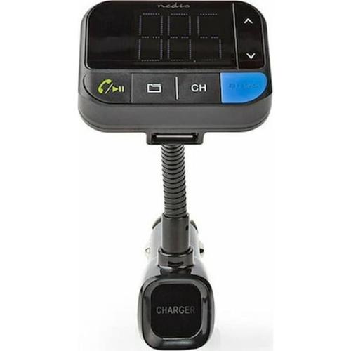 Nedis Catr102bk Car Fm Transmitter Bluetooth Bass Boost Micro-sd Card Slot Hands