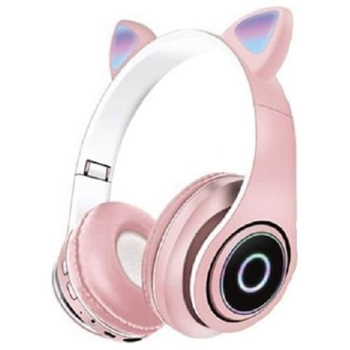 Ασύρματα Ακουστικά Cat Headphones Pink P39m