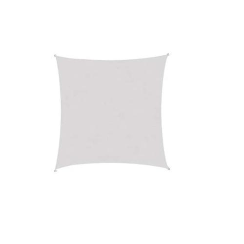 Αντηλιακή Τετράγωνη Τέντα Σκίαστρο Από Πολυεστέρα Σε Γκρι Χρώμα, 3.6x3.6 M, Square Shade Cloth