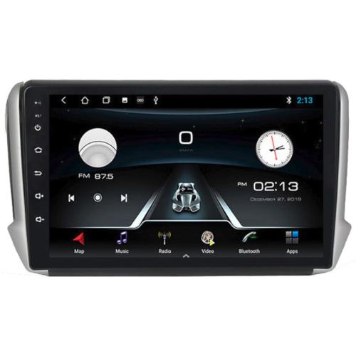 Ηχοσύστημα με Οθόνη Αφής 10 Android GPS Wi-Fi Bluetooth 6GB/ 128GB για Peugeot 208 - 2008 (2012-2019) - Ασημί