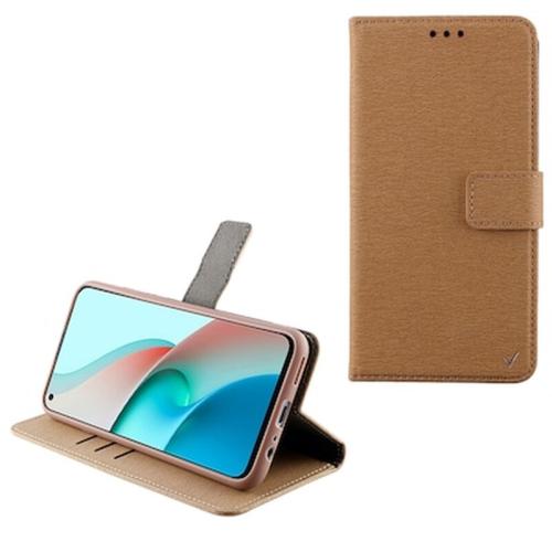 Θήκη Xiaomi Redmi Note 9 - Volte-tel Allure Magnet Book Stand Clip - Gold