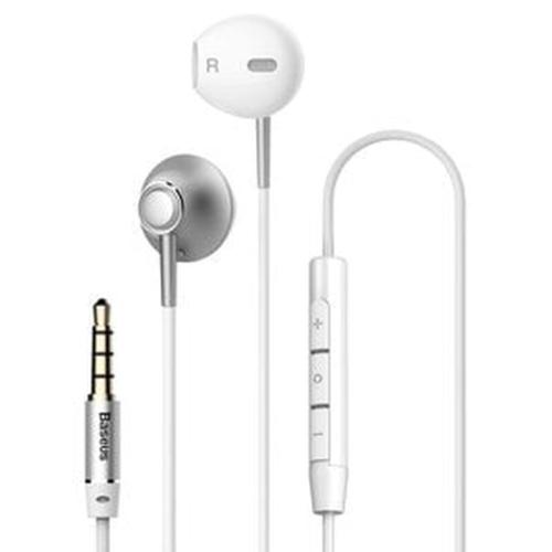 Baseus Encok H06 Lateral Earphones Earbuds Headphones With Remote Control (ngh06-0s) - Ασημί