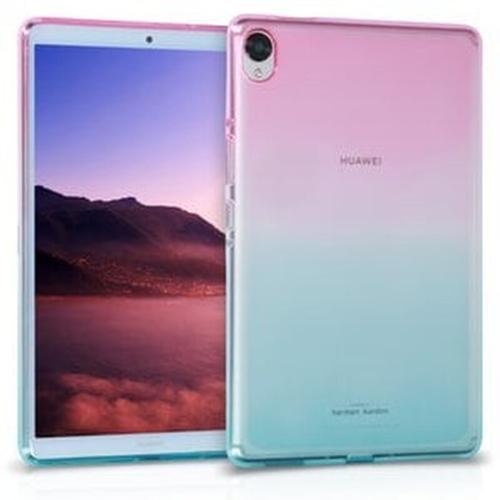 Kw Θήκη Σιλικόνης Huawei Mediapad M6 8.4 - Dark Pink / Blue / Transparent (49324.01)