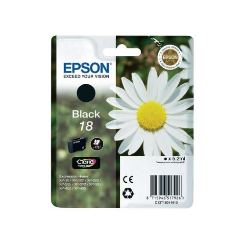 Μελάνι Epson 18 Μαύρο - C13T18014010