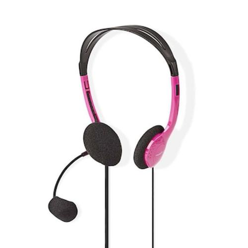 Nedis Chst100pk Pc Headset On-ear 2x 3.5 Mm Connectors 2.0 M Pink 233-1572
