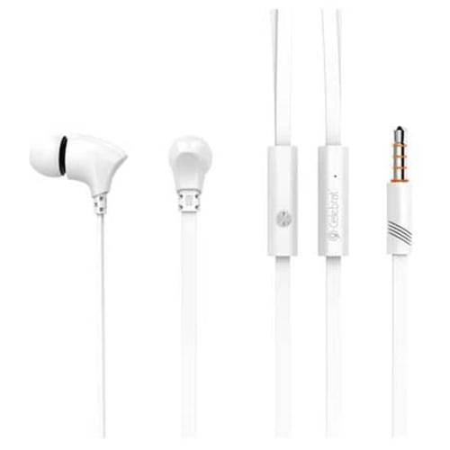 Celebrat Earphones Με Μικρόφωνο G3, On/off, 10mm, 1.2m, Λευκά