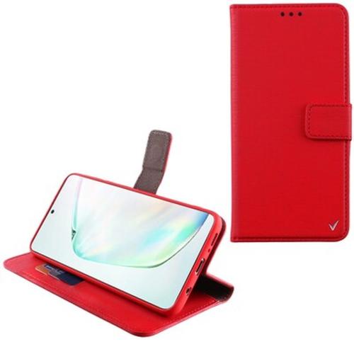 Θήκη Samsung Note 10 Lite - Volte-tel Allure Magnet Book Stand Clip - Red