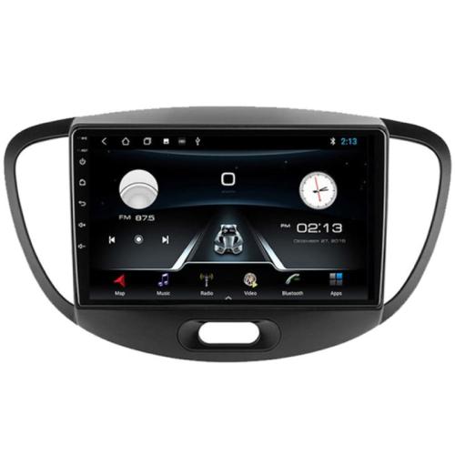 Ηχοσύστημα με Οθόνη Αφής 9 Android GPS Wi-Fi Bluetooth 6GB/128GB Hy782 για Hyundai i10 (2008 -2013) - Μαύρο